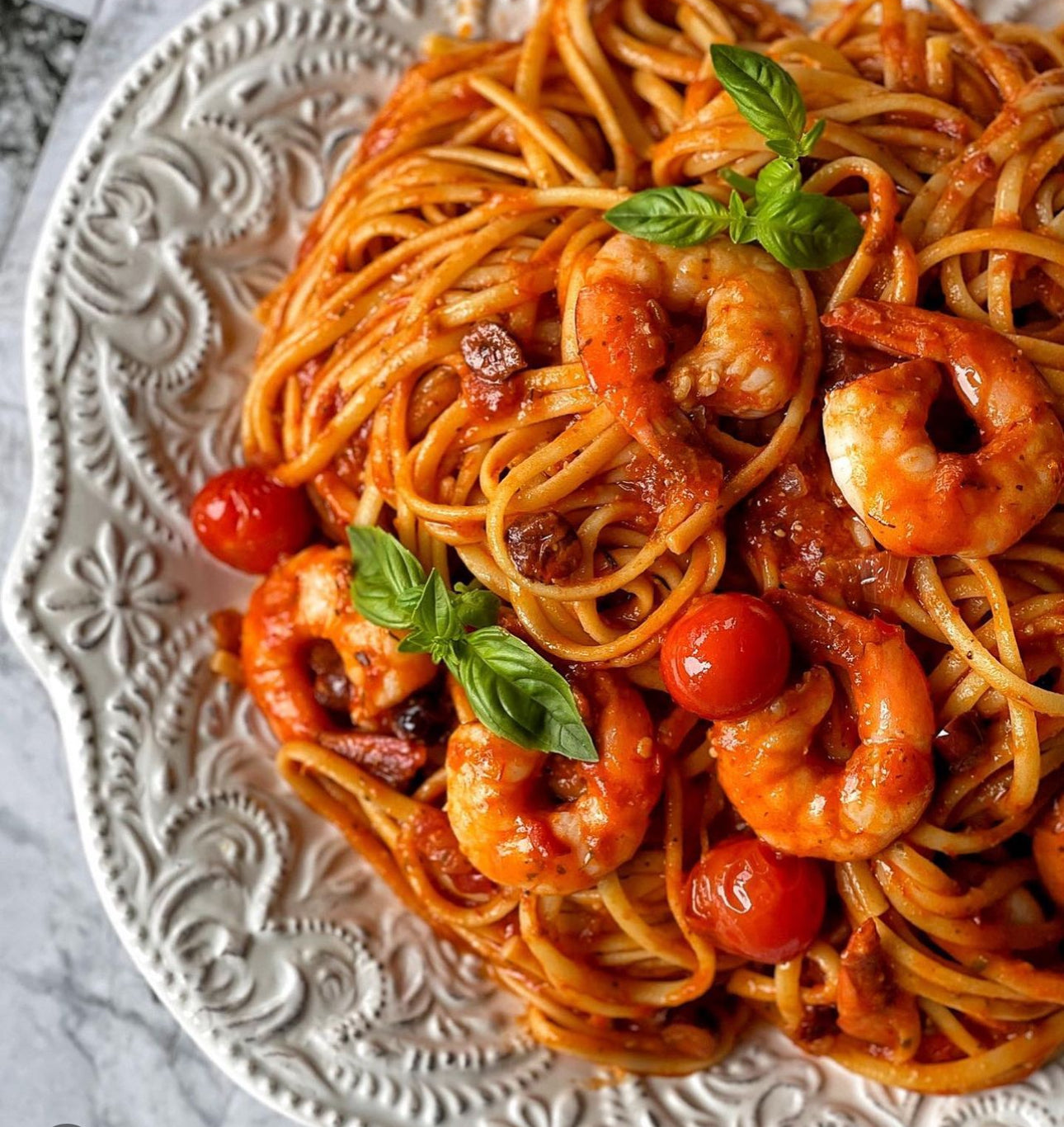 Sundried Tomato Prawn Linguine