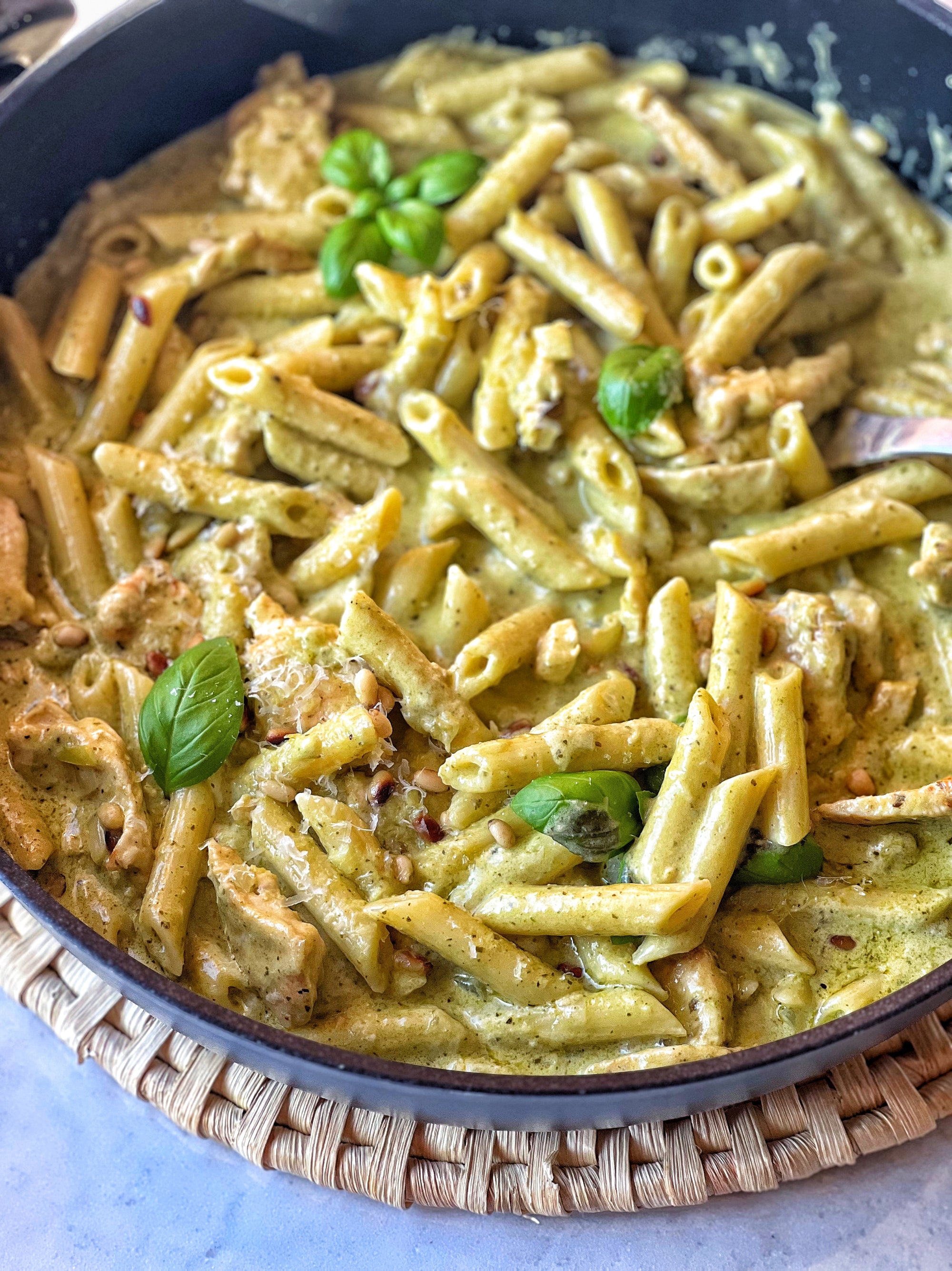 Chicken Pesto Penne Pasta