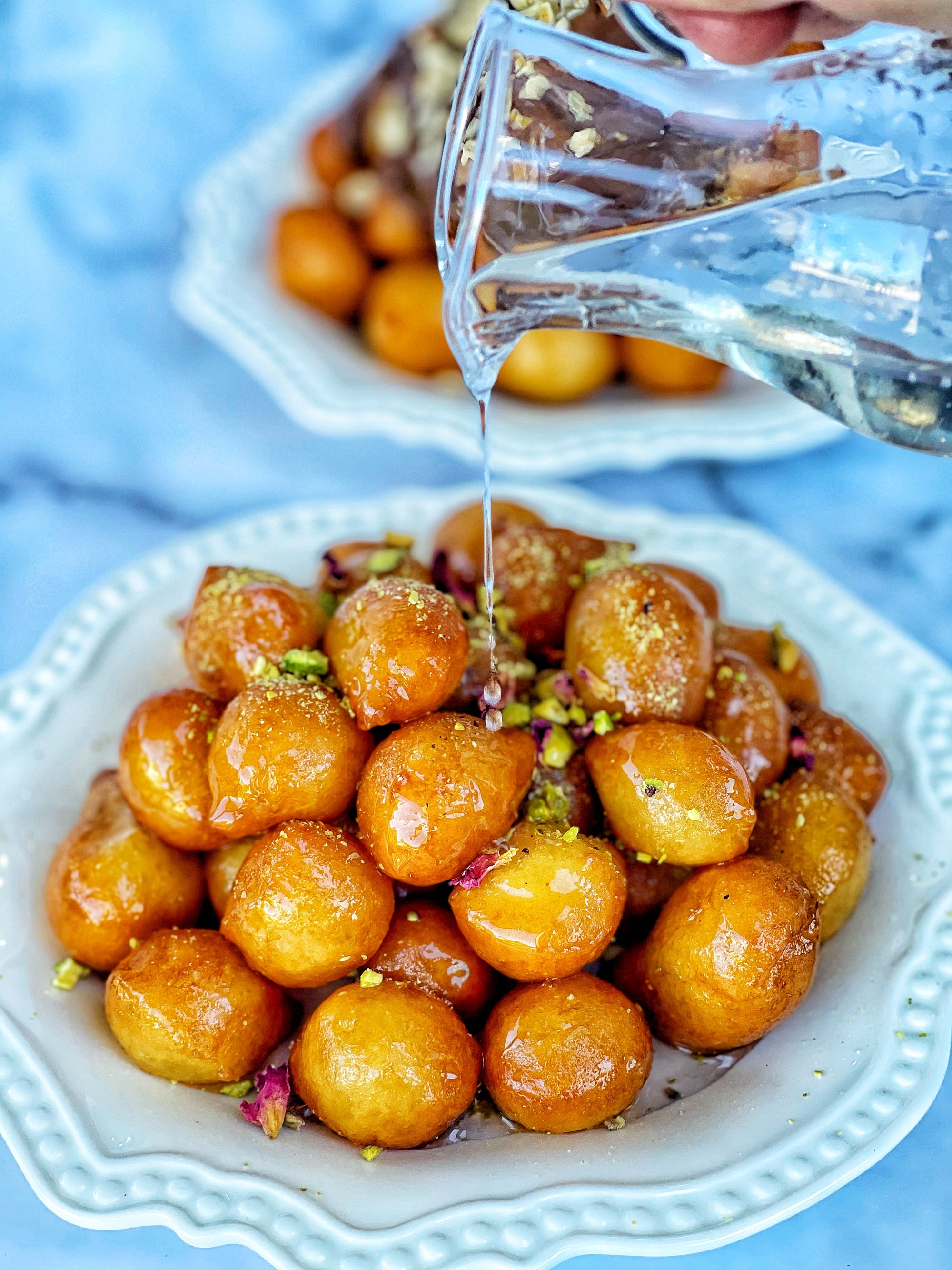 Fried Dough Balls in Syrup 'Awameh'